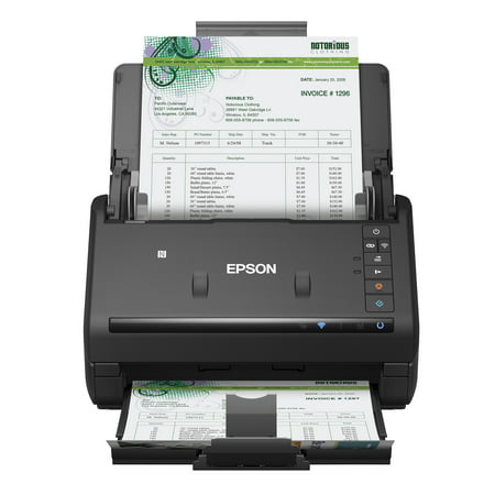 Epson® WorkForce® ES-500WR Wireless Color Receipt & Document Scanner for PC and Mac, Auto Document Feeder