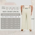 thumbnail image 3 of LANREMON Womens Pants Plus Size Wide Leg Louge Pants Summer Casual Pants for Women Loose Flowy Work White Pants for Women High Waisted Pants XL, 3 of 9