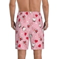 thumbnail image 4 of Lsque Gnome With Heart Mens Sleep Pajama Shorts,Short Pajama Pants, Cotton Ultra-Soft Knit-XX-Large, 4 of 9