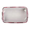 thumbnail image 3 of Design Imports CAMZ13421 Bac en Polyester Tricolore Rouge Cardinal Rectangle Grand 17.5"x12"x15 Pouces, 3 of 4