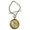 thumbnail image 3 of Vintage Brass Victoria London 1875 Nautical Pocket Chain Watch Gifting Item, 3 of 4