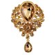 thumbnail image 2 of Xihbxyly Artículos en liquidación Broche de gota de agua con diamantes de moda para banquetes y joyería europea, 2 of 3