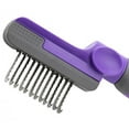 Rounded Blade Dematting Comb By Hertzko Long Blades with Safety Edges