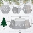 thumbnail image 2 of Anillo Blissun Metal para árbol de Navidad con estampado de copos de nieve, 2 of 7
