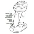 thumbnail image 5 of Zebra DS9908-SR00004ZZWW Omni-Directional Presentation Barcode Scanner 2D, 1D, QR Code, Postal and Mobile Phones Barcode, with 7-Foot USB Cable, Scanner only, 5 of 6