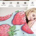 thumbnail image 3 of COMIO  Strawberry Throw Blanket for Bed Strawberry Lightweight Super Soft Plush Flannel Throw Blanket for Women, Men and Kids, 3 of 6