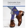 thumbnail image 5 of MeMoi Men's Skiing Winter Dinos Holiday Novelty Crew Sock - Mens - Male, 10-13, Royal Blue, 5 of 7