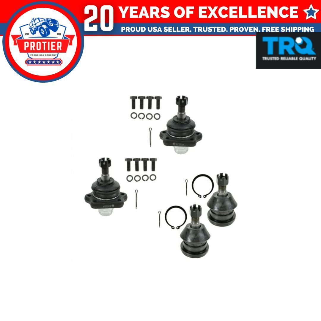TRQ Ball Joint Upper Lower Kit LH RH Set of 4 for Nissan D21 Hardbody