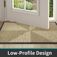 thumbnail image 6 of Buganda Heavy Duty Rubber Door Mat for Outside Entry, 32" x 47" Non-Slip Waterproof Doormat for Inside, Low Profile Dirt Trapper Doormat, Beige, 6 of 10