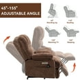 thumbnail image 5 of Power Lift Recliner Chair for Elderly,Massage Recliner Chair with 8-Point Vibration Massage and Lumbar Heating,Brown, 5 of 9
