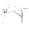 thumbnail image 2 of CIMAXIC 2Pcs Stainless Steel Pole Holders With Heavy Duty Support Design For Closet Use, 2 of 8