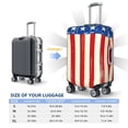 thumbnail image 4 of Susaid America Flags2 Print Elastic Washable Suitcase Cover with Hidden Zipper, Fits 18-32 Inch Luggage for Protection During Travel-Small, 4 of 7