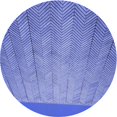 thumbnail image 1 of Ahgly Tapis Rond Lavable en Machine Intérieur Transitionnel Bleu Denim, 3 Pieds Rond, 1 of 7