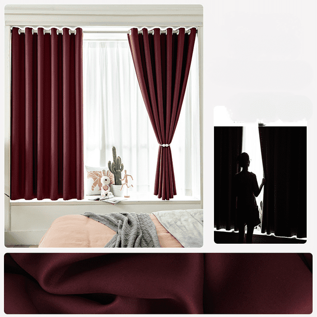Uni Suédois Lin Épaissi Rideau Occultant-Moderne Simple Européen Salon Chambre à Coucher Rideau-Semaine