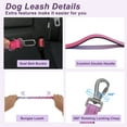 thumbnail image 3 of Unique Bargains Hands Free Dog Leash No Pull Bungee Dog Leash for One Large Dog Up to 440 Ib W/ Car Seatbelt Rose Red, 3 of 7