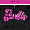 thumbnail image 5 of Barbie Velour Matching Family Zip Up Hoodie Toddler to Big Kid, 5 of 5
