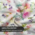 thumbnail image 3 of Beautiful Watercolor Flowers Round Tablecloth 60 Inch Spring Summer Floral Table Cloth Washable Farmhouse Tablecloth Kitchen Dining Table Terrace Picnic Party Wedding Decor, 3 of 6