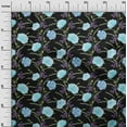 thumbnail image 2 of oneOone Organic Cotton Poplin Twill Fabric Watercolor Leaves & Peony Floral_Printed Craft Fabric BTY 42 Inch Wide, 2 of 4