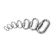 thumbnail image 4 of Llavero Hebilla en forma de D Mosquetón de liberación rápida Naiovety Conector de cadena para acampar, 4 of 6