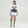 thumbnail image 3 of Women's Gameday Couture Cream Penn State Nittany Lions Oversized Fierce Focus T-Shirt, 3 of 4