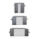 thumbnail image 4 of Bolsas de almacenamiento para edredón, organizadores de ropa, contenedores de almacenamiento de ventana transparente gris, cajas de almacenamiento, 4 of 9