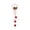A, variant on Festive Christmas Door Hanging Decoration with Red Bells and Pine Accents for Holiday Home Decor