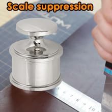 ABPETE Leather Press Tool, Stainless Steel Material Corrode Silver Heavy Weight Leather Counterweight Balancing Weight Metal Leather Tool for Hand Made Leather Work