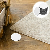 SEWOART 20Pairs Sticky Black Hook and Loop Circle Fasteners Nylon Tape for Tablecloths