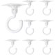 thumbnail image 1 of Piezas Ganchos autoadhesivos transparentes Gancho giratorio de 360 grados Gancho adhesivo potente Ganchos de pared de techo Sin taladrar para baño Inodoro Cocina Oficina Techo de pared esquí esquí Gafas de esquí, 1 of 5