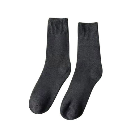 

fvwitlyh Socks with Grippers for Women Women Autumn And Winter Thickened Warm Solid Color Socks Multicolor Mid Tube Female Socks
