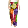 thumbnail image 2 of Lsque Brightly Colored Cupcakes Print Women's Pajama Pants, Lounge Pant - Comfortable Home Wear,Elastic Waistband, Stylish Design-Small, 2 of 9