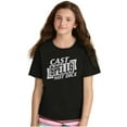 thumbnail image 4 of Cast Spells Not Dice Dragon Gamer Crewneck T Shirts Boy Girl Teen Brisco Brands XS, 4 of 6