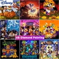 thumbnail image 2 of Disney-dibujo de diamante de dibujos animados, bordado de Mickey, punto de cruz, mosaico hecho a mano, decoración del hogar, regalo de Halloween, 5 d, 2 of 4
