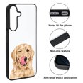 thumbnail image 2 of WIRESTER Shockproof Soft Rubber Cover Case for Samsung Galaxy S25 FE 5G 6.7" 2025, Winking Golden Retriever Dog, 2 of 5