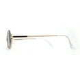 thumbnail image 4 of 1990s Dad Shade Round Oval Metal Rim Sunglasses Gold Black, 4 of 4