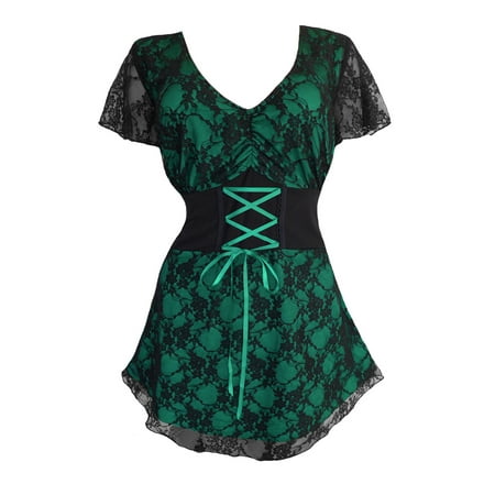 Dare To Wear Victorian Gothic Boho Women s Plus Size Sweetheart Corset Top S - 5x