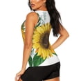 thumbnail image 3 of Gaeub Sunflowers (2) Women's Workout Tank Tops Lightweight Sleeveless Shirts for Women for Athletic Running Tennis Yoga - Small, 3 of 9