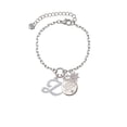 thumbnail image 2 of Delight Jewelry Silvertone Small Gelato Script Initial - Z - Silvertone Discover Dream Explore Zoey Charm Bracelet, 6.5+2" Extender, 2 of 4