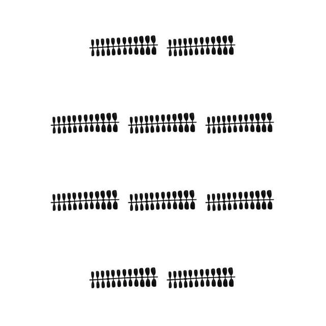 Seitruly Uñas postizas cortas para mujer, herramientas de manicura desmontables esmeriladas, accesorios ultrafinos portátiles pulidos, parche Negro 10Conjunto