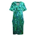 thumbnail image 3 of Vestido de lentejuelas holgado con bolsillos para mujer y niña elegante vestido de fiesta de verano, 3 of 6
