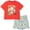 Red / grey, variant on CoComelon JJ T-Shirt and French TerryShorts Outfit Set Infant to Toddler