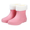thumbnail image 6 of Taylonsss Women's Short Rain Boots with Removable Insulated Covers Waterproof Anti-Slip Outdoor Boots for Fall and Winter Comfortable Height-Increasing Chunkys Heel Design, 6 of 8