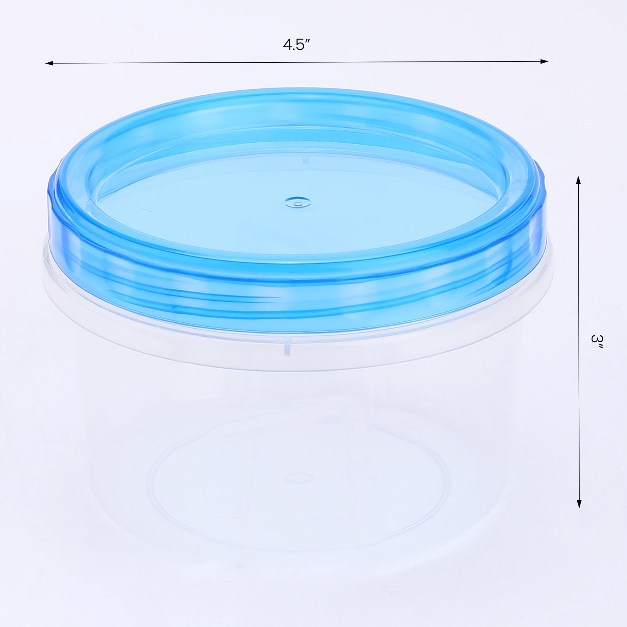 Unique Bargains 12 Packs Food Storage Containers Leakproof Stackable Lunch Box 17 oz Blue