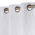 thumbnail image 2 of Superior Zuri Blackout Curtains, Grommet Header, Set of 2, 42" X 63", Snow White, 2 of 5