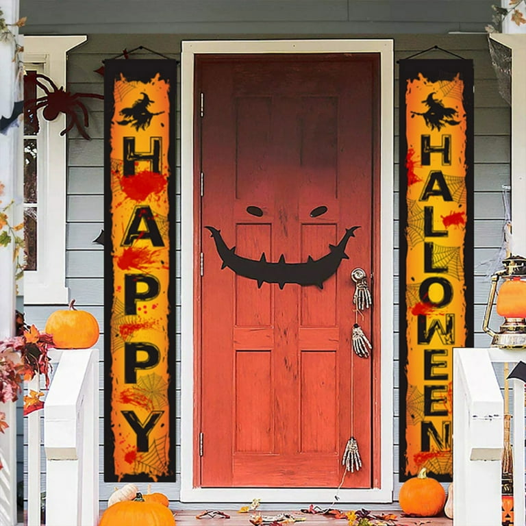 Décorations De Porte D'Halloween Décorations De Porche D'Halloween