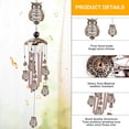 thumbnail image 3 of Owl Wind Chime With 4 Aluminum Tubes, 6 Bells, 7 Owls, 94Cm, Waterproof, For Christmas, Mom, Balcony, Festival, Garden, 3 of 5
