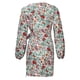 thumbnail image 5 of Vestido con cordones estampado de manga larga con cuello en V informal de moda de otoño para mujer Fridja  yut4084, 5 of 8