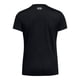 thumbnail image 3 of Camiseta Under Armour Tech para mujer, manga corta, cuello en V, negro/blanco, 3 of 3