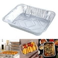 thumbnail image 2 of Pack of 10 Aluminum Foils Tray Disposables Takeaway Container Convenient Storage Box Practical Bakings Pans, 2 of 9