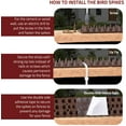 thumbnail image 2 of Defender Spikes for Bird, Cat, Pigeon and Small Animals 12pack- Protect Your Sofa, Garden, Outdoor Walls, Plastic Security Fence Spikes- Brow, 2 of 7